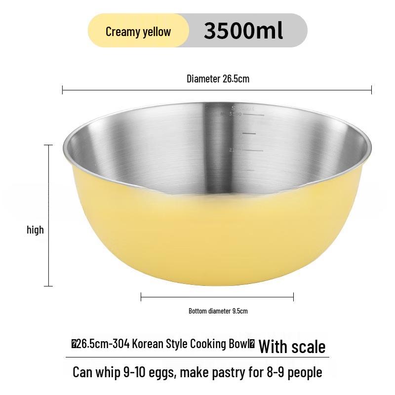 

Wutuo 304 Stainless Steel Mixing and Salad Bowl