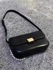 Fashion Trendy Women Shoulder Bags Vintage Black PU Leather Crossbody Bags Simple Flap Messenger Bags Advanced Female Handbags