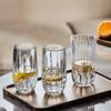 Handon 6-Piece Glass Cup Set with Gold Holder
