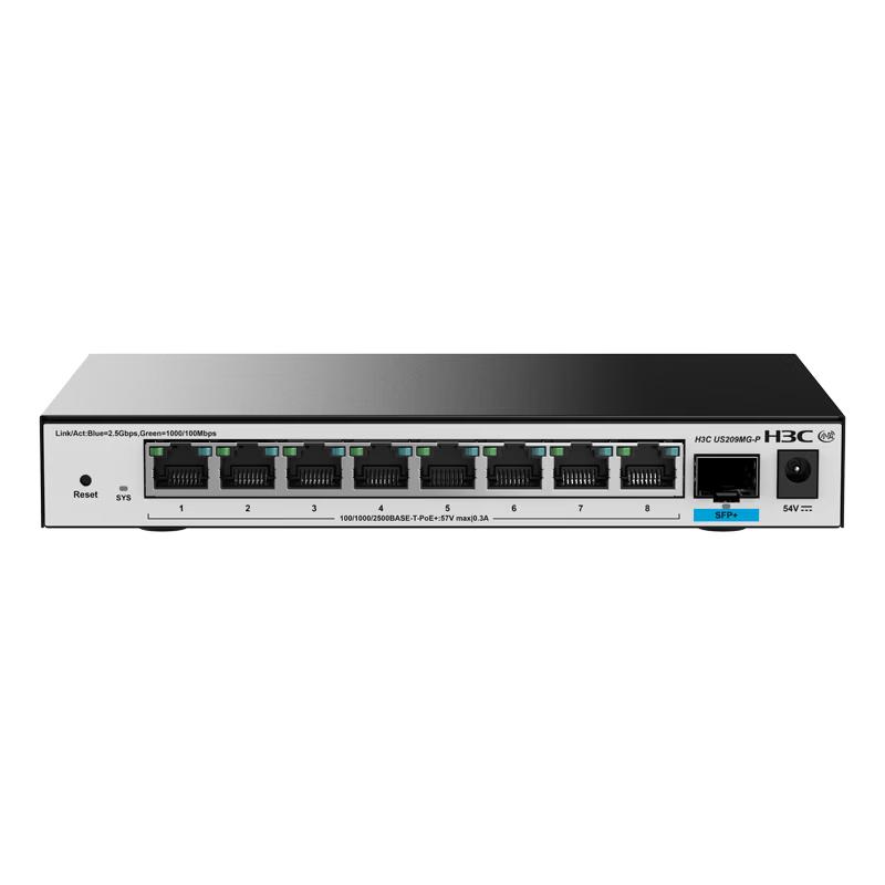

H3C US209MG-P Managed 9-Port PoE Switch