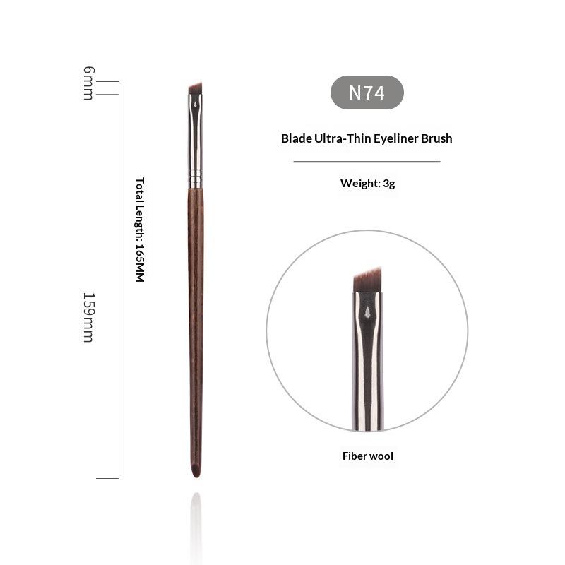 Professional Animal Hair Makeup Brush Set Complete Soft Bristles for Eyeshadow Lip Foundation Beginner Use