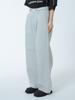 UNKNOWN PLANET Custom One-Pleat Wide Pigment Pants Light Gray
