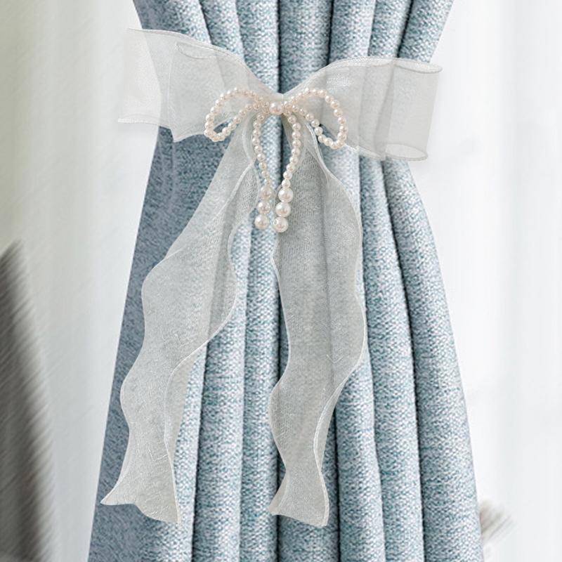 Drape Pull Backs Bowknot Drape Holders Tiebacks Draperies Holders Window Decor Bow Shape Drapery Tiebacks Decorative Holdbacks
