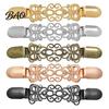 Women Shawl Clamp Vintage Cardigan Sweater Clip with Rhinestone, Hold Together, Retro Metal Clasps Cincher for Dress Shawl, Clothing Accessories