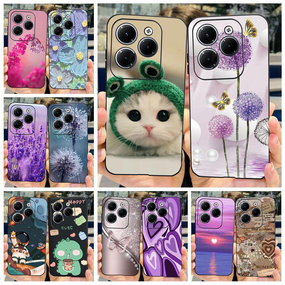 For Infinix Hot 40 Pro Case X6837 Cute Fashion Cover Soft Silicone Phone Case For Infinix Hot 40i Hot40 Pro Hot40i Fundas Bumper