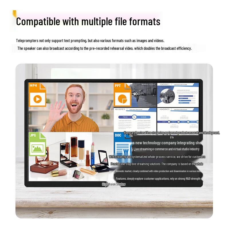 JiaShiYing Js-s27p Broadcast-Grade Teleprompter