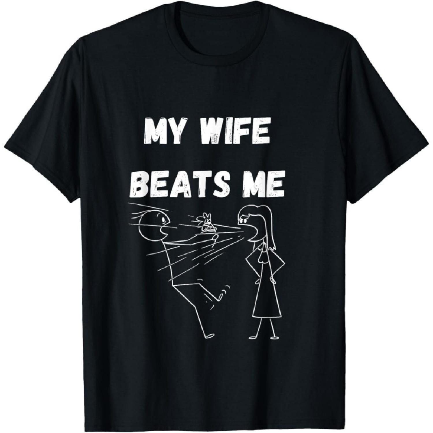 CHDHEVEGOD Funny Meme My Wife Beats Me T-Shirt XXXXXL разноцветный