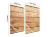 GLAS-SPRITZSCHUTZPLATTE FÜR DIE KÜCHE 2x35x52 HOLZ