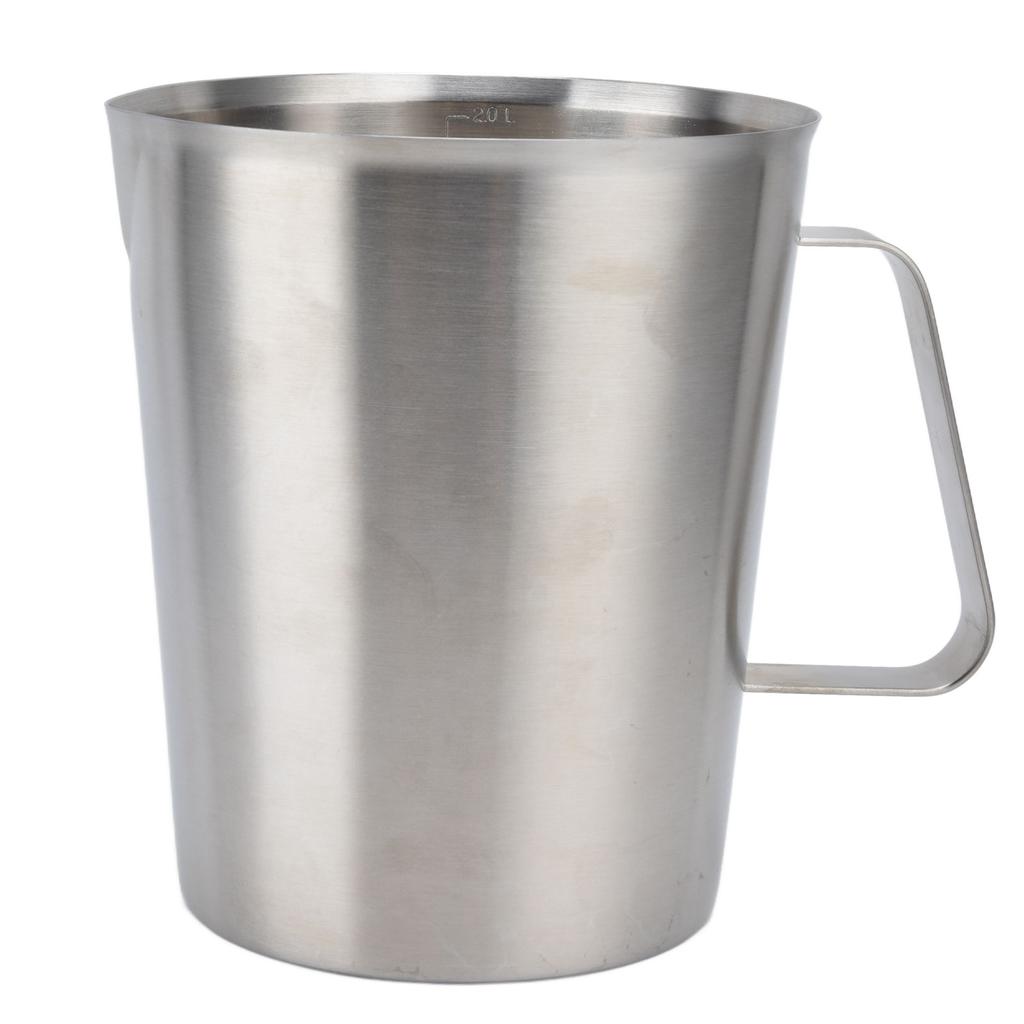 Measuring Cup 304 Stainless Steel CorrosionResistant Coffee Milk Frothing Cup with Scale for Home