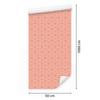 Wallpaper Geometric Coral Pattern for Living Room and Bedroom 50x1000