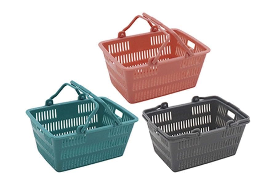 Escala Cesta de Compras em Miniatura Estatueta para Exposição 1/12 (cinzento)