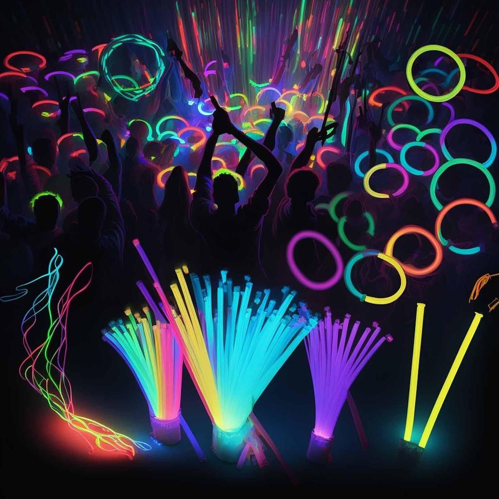 Glow Sticks 100pcs 8" with Connectors - Glow Bracelets, Necklaces for Kids, Adults Party, Festival, Halloween, Wedding, Christmas