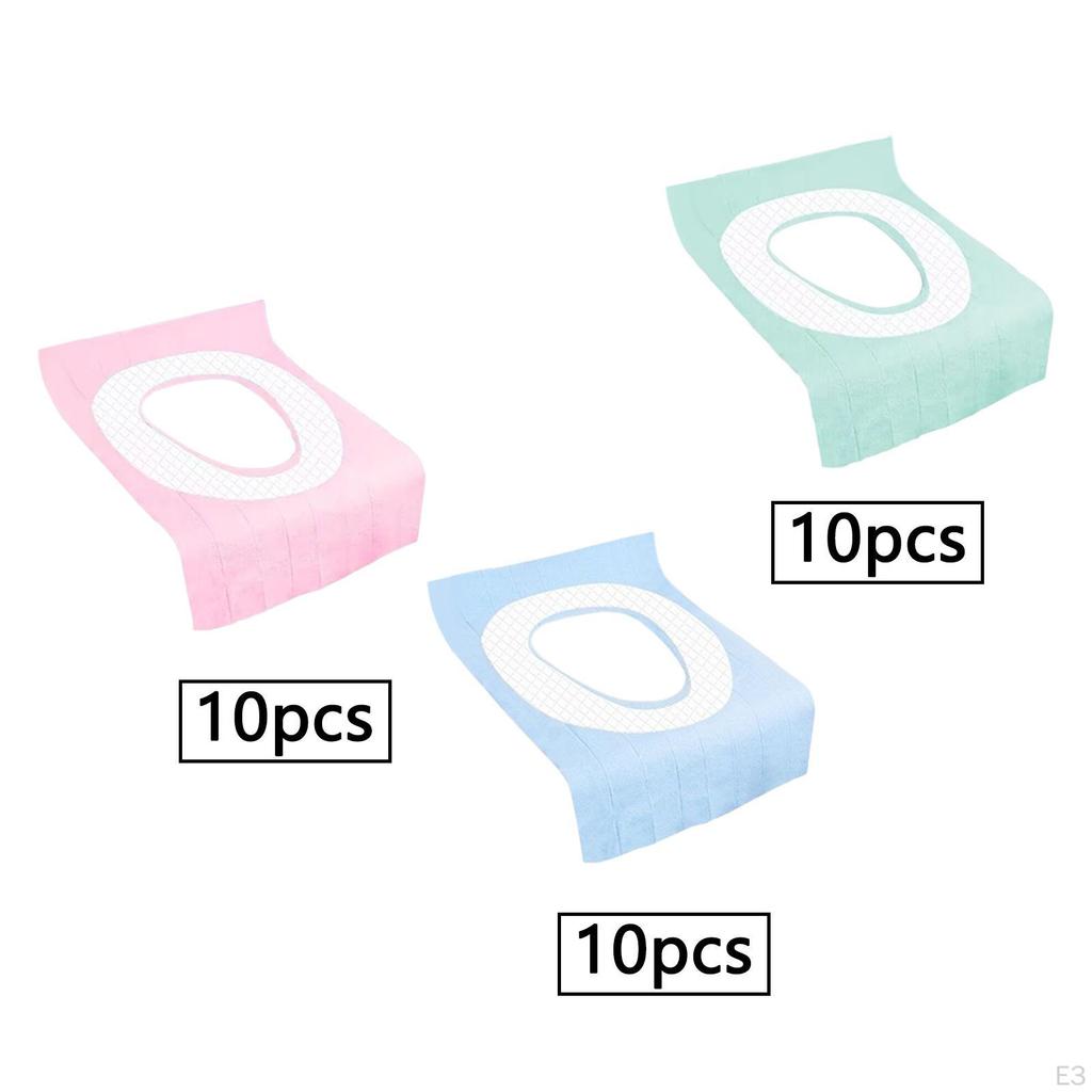10 Pieces Disposable Toilet Seat Covers Mat for Travel Outdoors