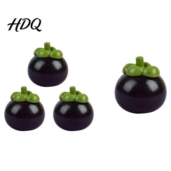 Slow Rebound Mangosteen Toy 1/3Pcs Simulated Squeeze Rising Anxiety Stress Relief Sensory Fruit Fidget Portable Ball Relaxation
