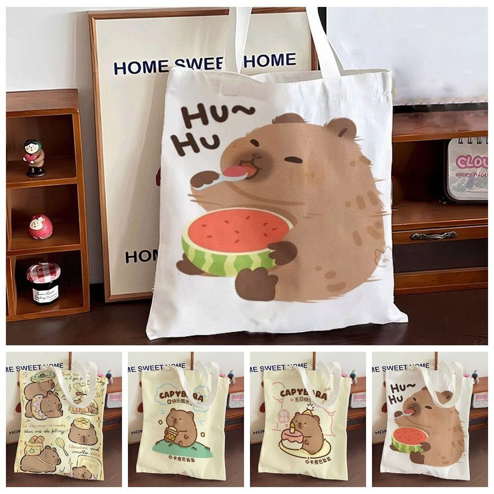 Schultasche Capybara Umhängetasche Unterarmtasche Große Kapazität Capybara Handtasche Mädchen