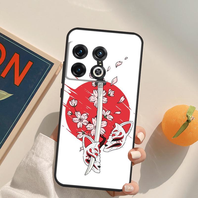 Japan Samurai Ninja Ronin Case For OnePlus 13R 12R 10R 13T 10T 11 12 13 15 OnePlus Nord 5 CE 2 3 4 Lite N20 N30 Cover