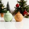 Christmas Round Ball Candle Jar Silicone Mold DIY Relief Snows Berry Storage Box Kit Molds Plaster Resin Craft Making Xmas Decor