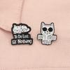 Don't Stress Meowt Enamel Pins To Do List Nothing Cartoon Cat Animal Brooches Lapel Backpack Badge Jewelry Gifts for Friends
