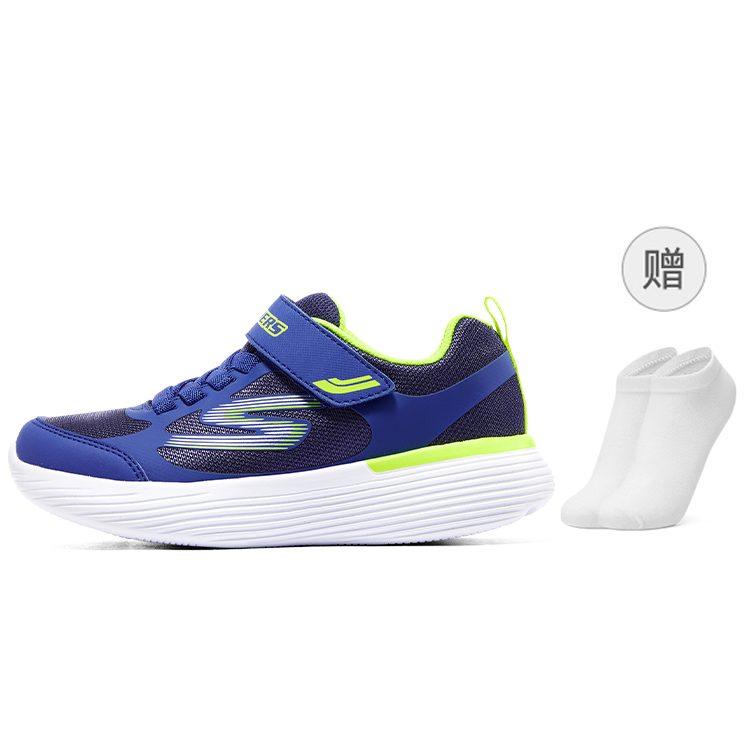 Skechers Go Run 400 V2 Abrasion Resistant Breathable Lightweight Cushioning Low top Casual Shoes Blue 405104L-NVBL