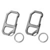 High Strengths Titaniums Alloys Keyring Multifunction Carabiner Outdoor Key Clip for Men Camping Hiking