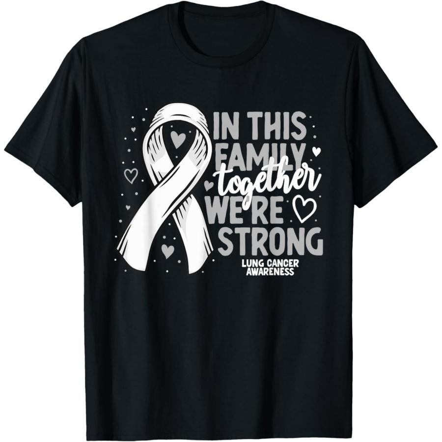

Lung Cancer Support White Family Lung Cancer Awareness T-Shirt XXXXXL чёрный