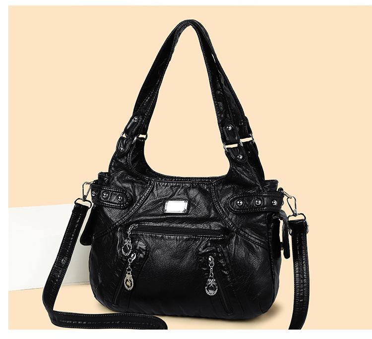 

Tote Bag, Women s Bag, Single Shoulder Bag, Retro Mom Bag, Trendy Crossbody Bag чёрный