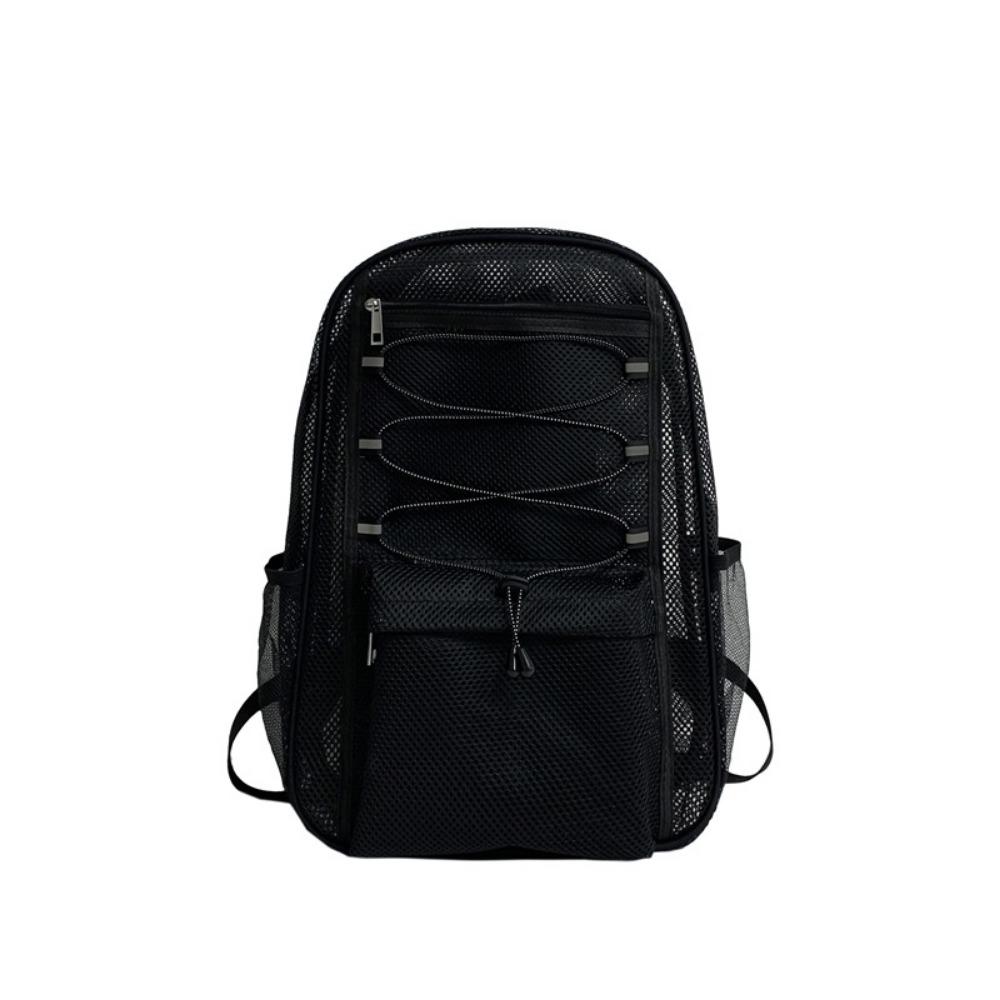 Multi-compartment Mesh College Student Backpack Large Capacity Students School Bags  School