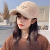 Autumn and Winter Style Fashionable  Casual and Versatile Warm and Cold Proof Thickened Baseball Cap Plush Comfortable Women's Style