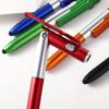 Night Reading Stationery Writing Pen Ballpoint Pen with LED Light Stylus Pen Cellphone Holder