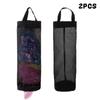 5Pcs Kitchen Plastic Bag Holder Garbage Bag Hanging Storage Dispenser Mesh Grocery Bags Organizer Household Trash Bag Collector