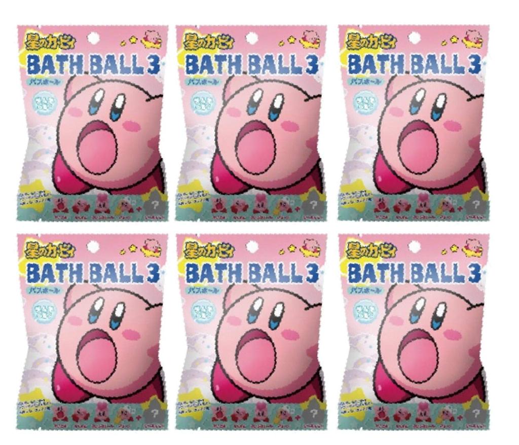 Kirby Bath Balls with Pop-Up Mascots (Set of 6)