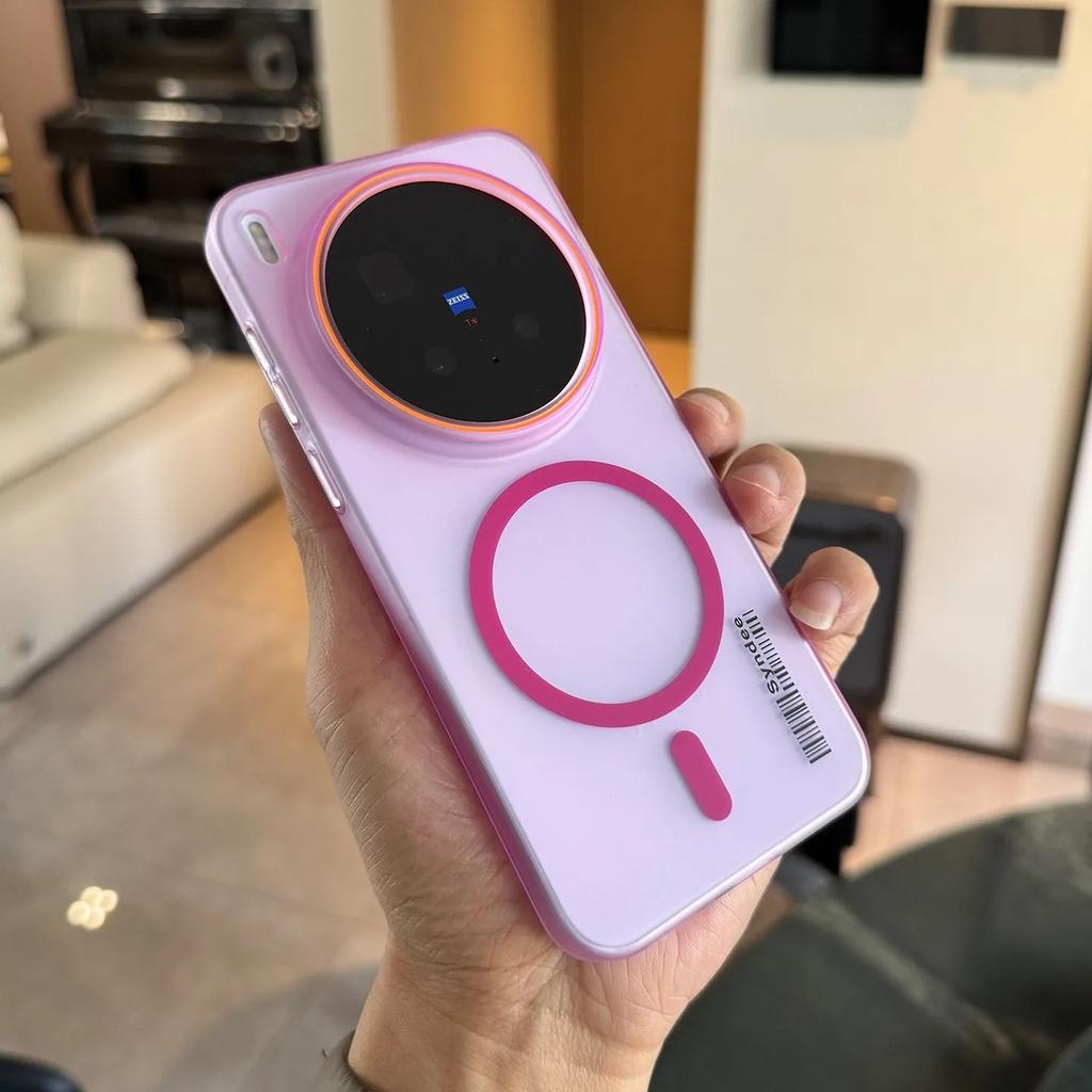 Fashion Ice Fog Matte Phone Case For Vivo X300 Ultra Pro X200 S Pro Mini V70 FE V60 Lite Ultra Thin PC Magnetic Shockproof Cover