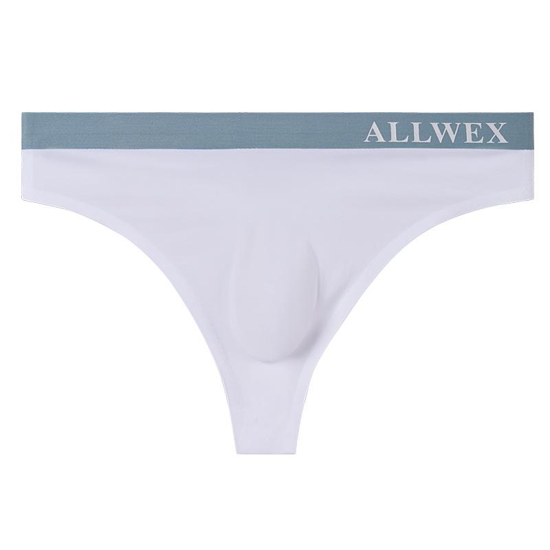 Ice Silk Seamless G-String Men Sexy Bulge Pouch Underwear Soft Panties Breathable Underpants See Through Lingerie Low Rise Thong