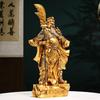 Resin Guan Yu God of Wealth Statue - Feng Shui Protection & Prosperity Decor for Home and Office, Perfect for Housewarming & Business Gift