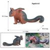 Oenux Wild Animals Simulation Rodent Marmot Mouse Model Squirrel Rat Chinchilla Action Figure Figurine Collection Cute Kid Toy