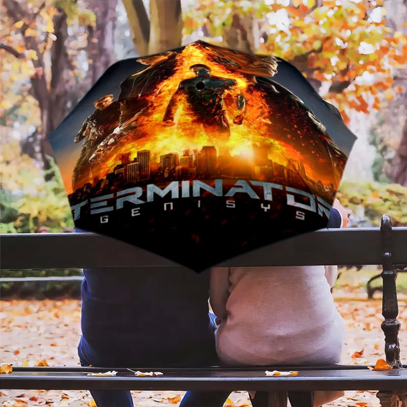 Apocalyptic Warriors Unite Folding umbrella durable Suitable for all seasons outdoor light Sun umbrella