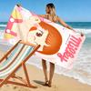 Peko 2D Flat Print Beach Towel, Large Soft Quick Dry Towel for Beach Camping SwimmingDSTJ0925545