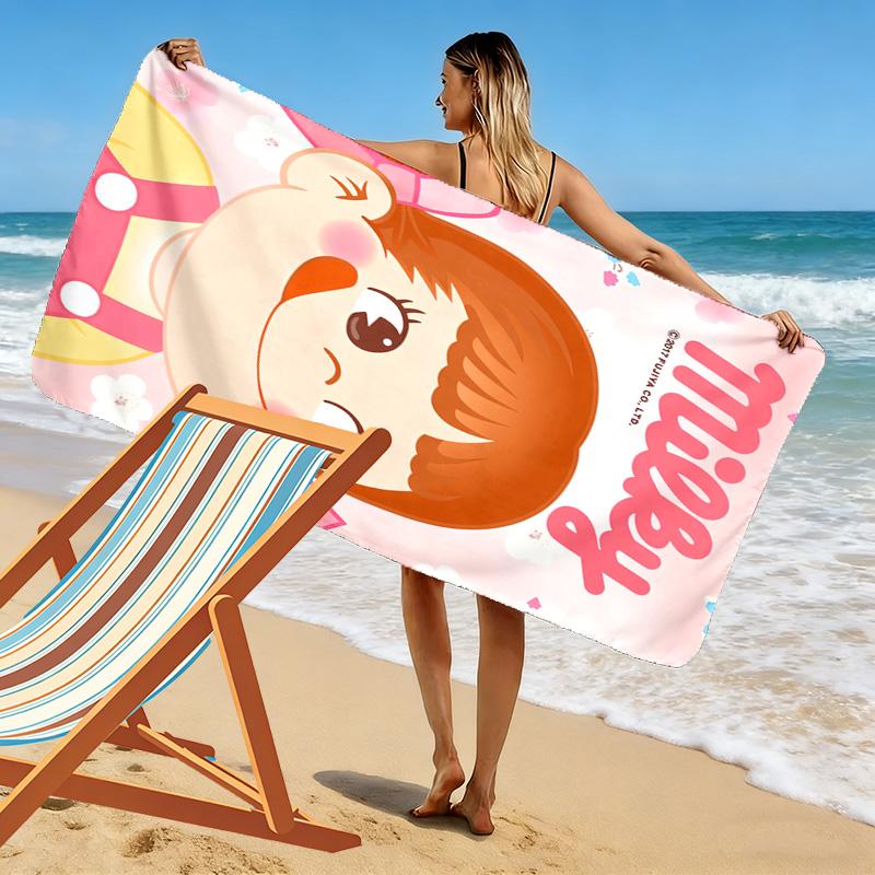 Peko 2D Flat Print Beach Towel, Large Soft Quick Dry Towel for Beach Camping SwimmingDSTJ0925545
