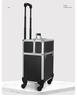 Professional Makeup Artist Trolley Case: Large Capacity Storage with Lock for Makeup, Nail, and Tattoo Tools.