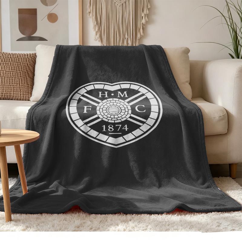 Heart of Midlothian Morbida e confortevole flanella Adatta per divani soggiorni campeggio all'aperto viaggi e fa anche un ottimo regalo di anniversario