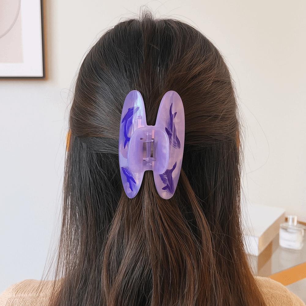 Korean Style Ocean Animal Hair Clip Sweet Geometry Shark Clip Hairpin Shell Hair Claw  Girls