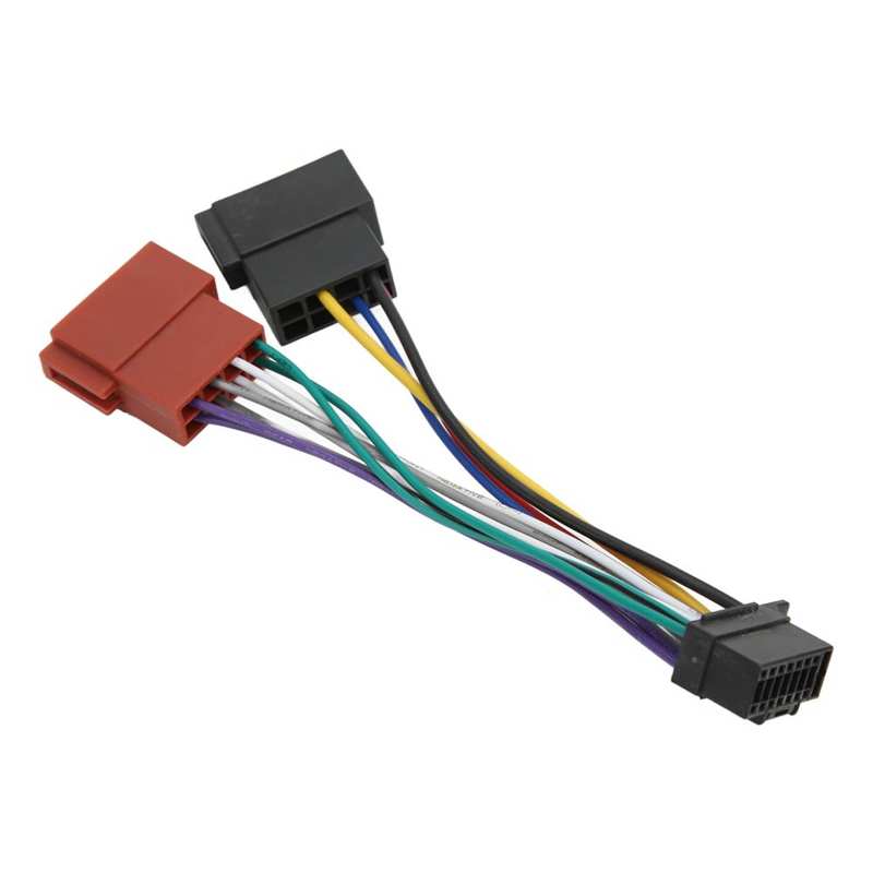 ISO Radio Harness Adapter ABS Langlebig Radio ISO Harness Stecker für