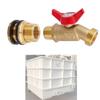 Durable Brass Faucet Kit with Leak Proof Design & Ergonomic Flow Control Tank Brass Spigot Set For Plastic Water Tanks
