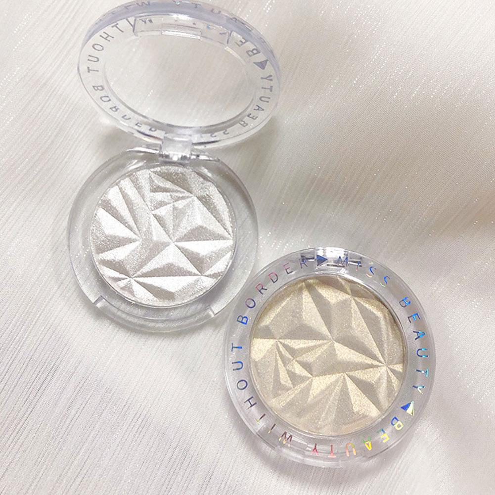 Highlighter Powder Palette Waterproof Lasting Shimmer Face Highlighter Makeup F2F6