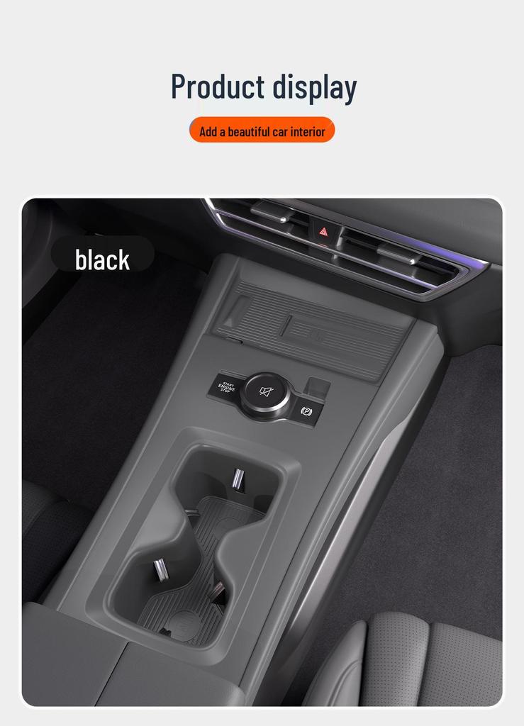 Volkswagen Tiguan L-Pro Console Silicone Protective Mat for 24 Models - Full Coverage Car Accessory.