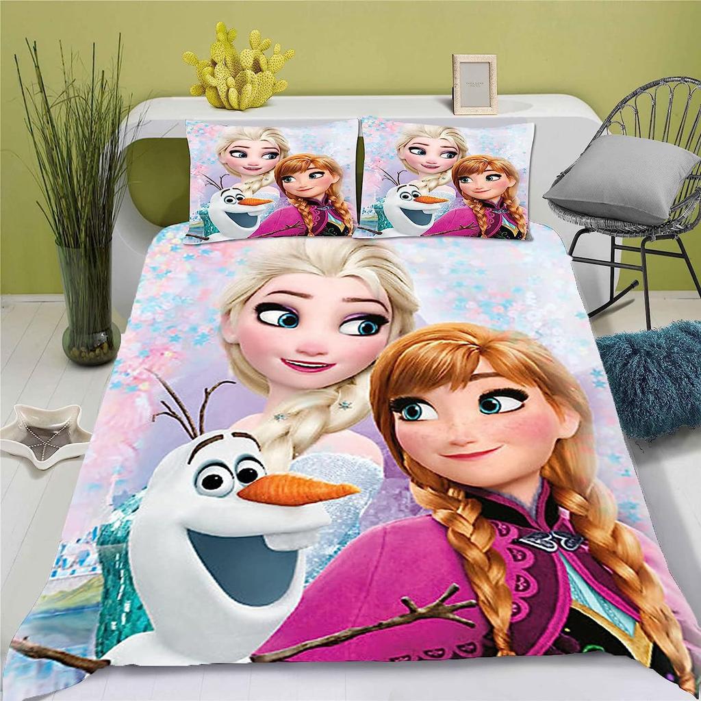 Three-Piece 3D Digital Printing Quilt Cover Pillowcase