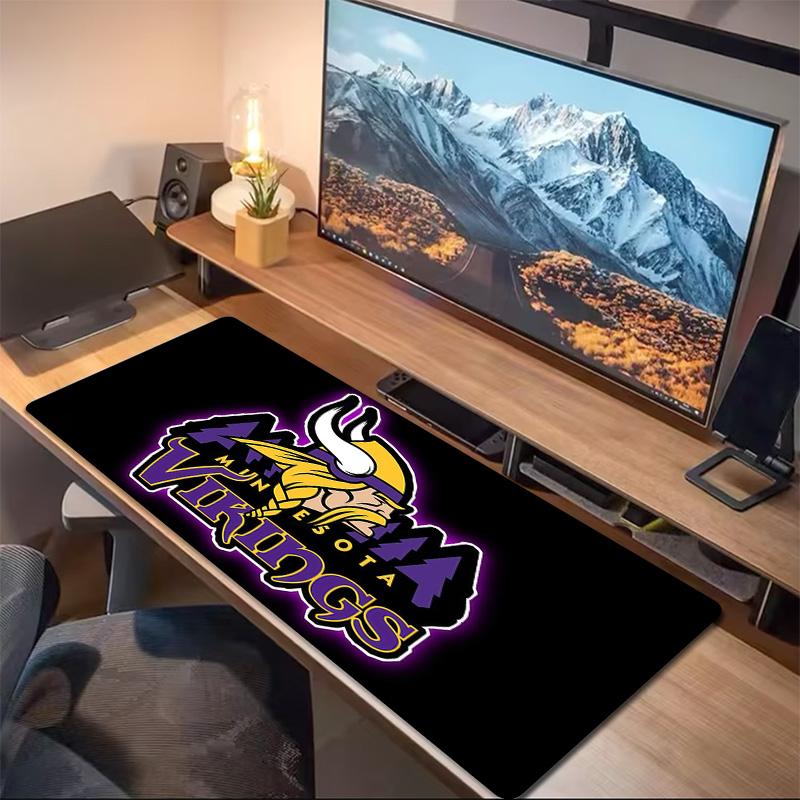 Minnesota Vikings3 Print Cushion Non-slip Laptop Tablet Big Mousepad XXL Mat Mini PC Playmat With Lock Edge
