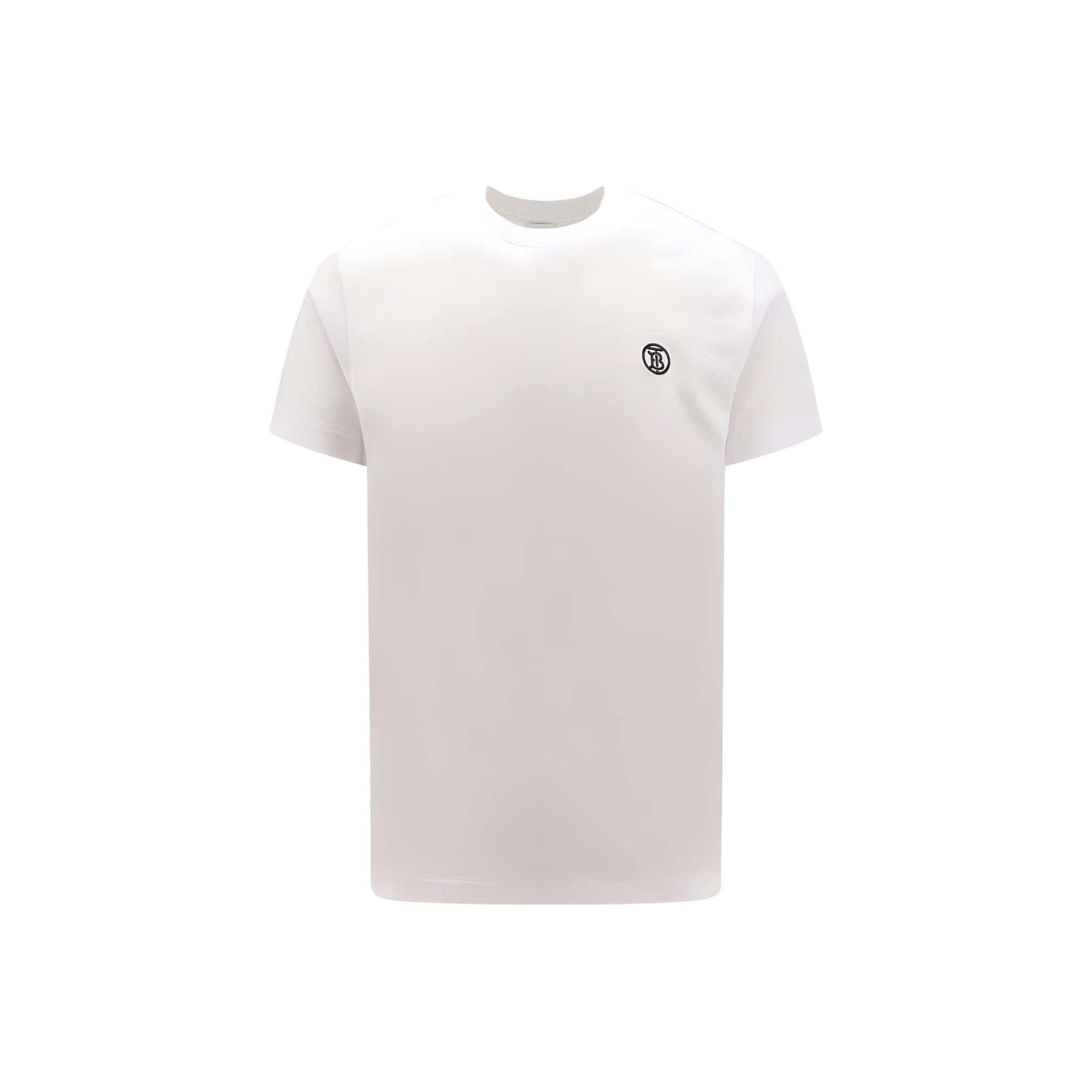 Burberry Logo Embroidered Crewneck T Shirt