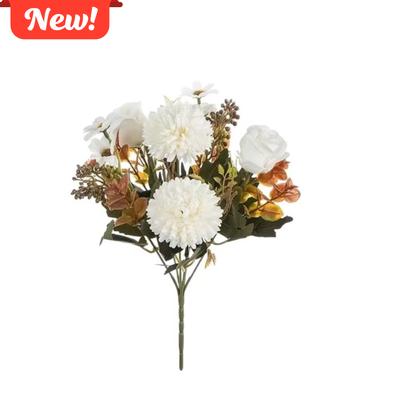 Fashion Silk Hydrangea Silk Roses Bridal Bouquets Rose Artificial Flowers Table Vase DIY Art Flower Bouquets Festival