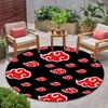 Berühmter Cartoon NARUTO Protagonist Uzumaki Naruto runder Teppich weiche Heimdekoration rutschfeste Fußmatte Outdoor Picknickmatte Teppich M6